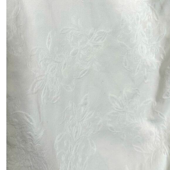 Jones New York Signature white floral textured cropped pants size 6 - Picture 7 of 8